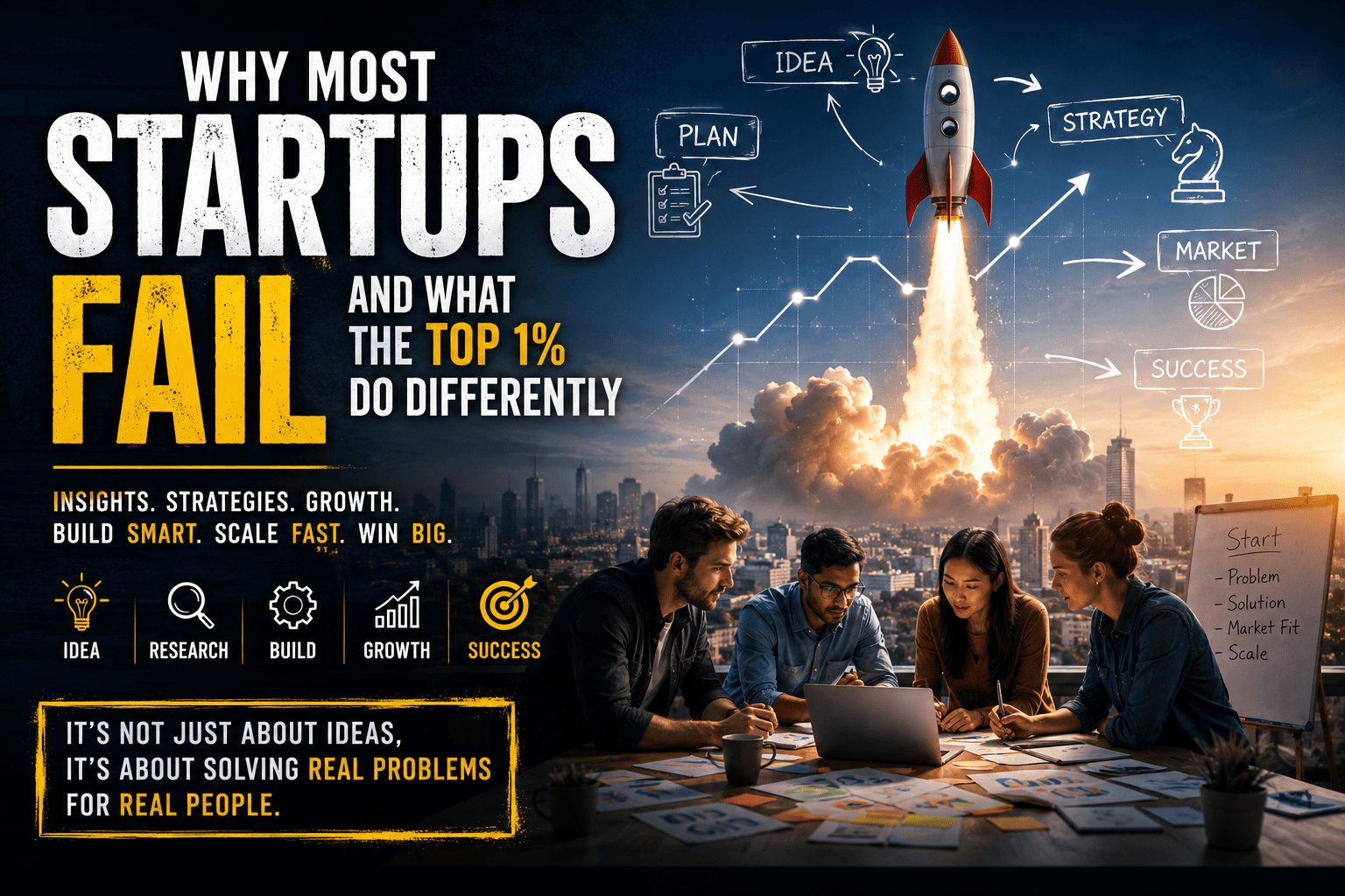 Why Most Startups Fail and What the Top 1% Do Differently
